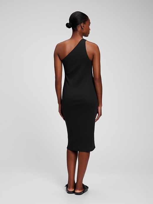 gap one shoulder dress One Shoulder Midi Dress