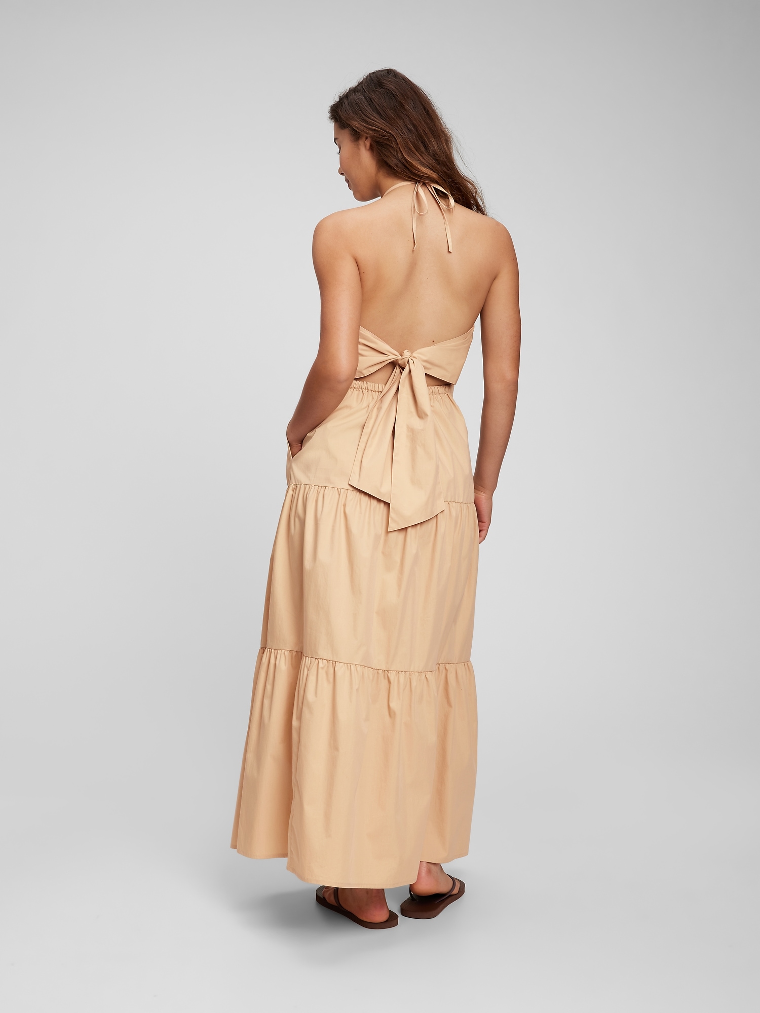 halter maxi dress