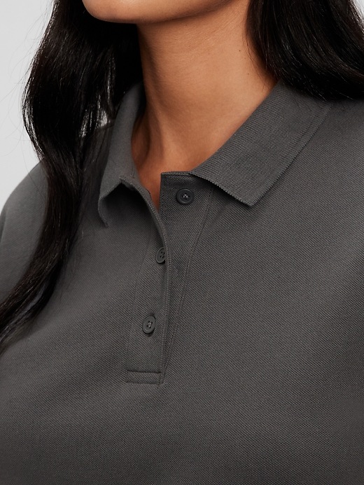 Image number 3 showing, Cropped Pique Polo