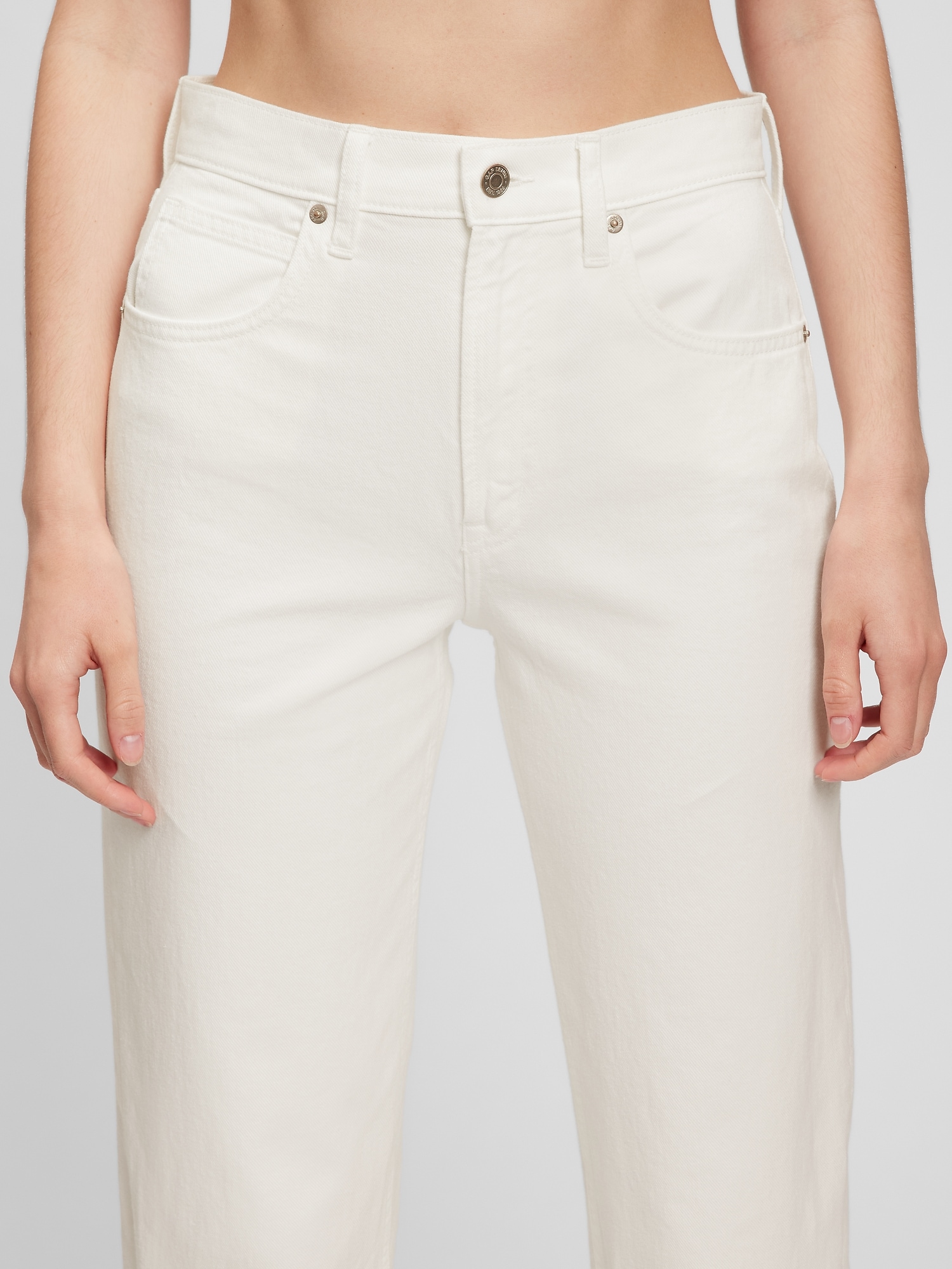 High Rise Barrel Jeans with Washwell | Gap