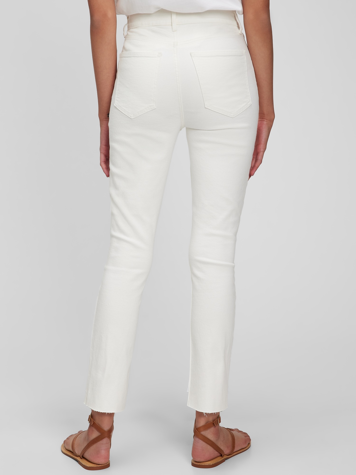 Gap Women's Sky High Rise Vintage Slim Jeans with Washwell New Off White Size 29
