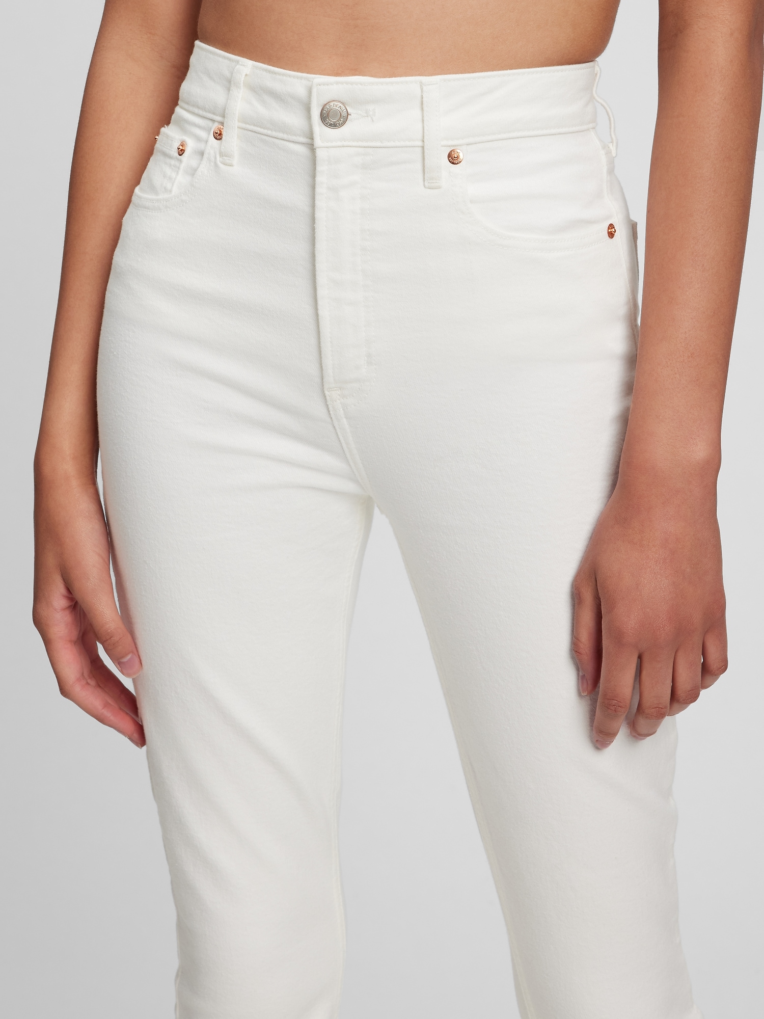 Sky High Rise Vintage Slim Jeans with 