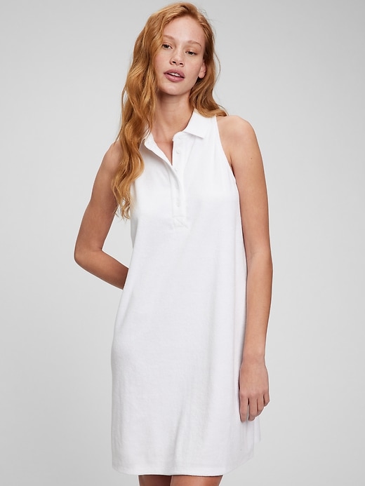 Towel Terry Halter Polo Dress | Gap