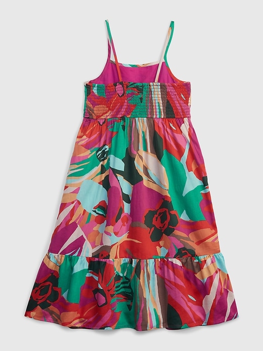 Image number 2 showing, Kids Floral Tiered Tank Dress