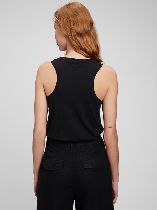 Image number 2 showing, Organic Cotton Racerback Tank Top