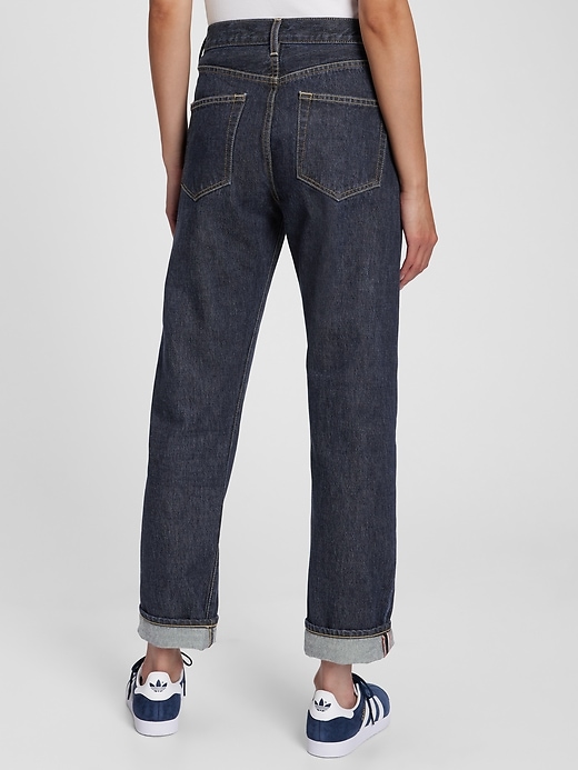2 of 8 showing, with the color dark rinse of product Made in the USA 1969 Premium High Rise Straight Fit Jeans