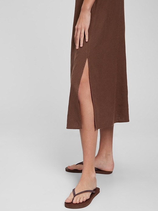 Linen Blend Cami Midi Dress | Gap Linen Blend Cami Midi Dress | Gap