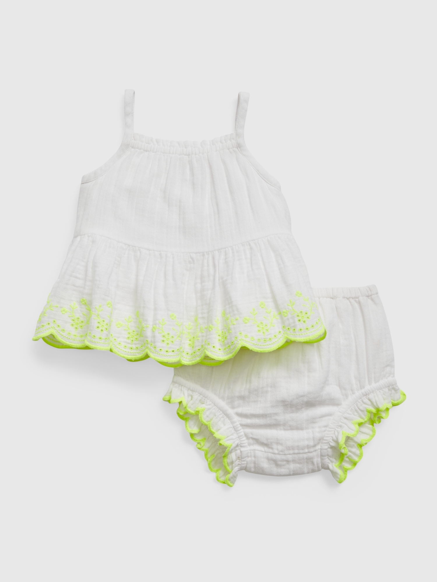 Baby Crinkle Gauze TwoPiece Outfit Set Gap