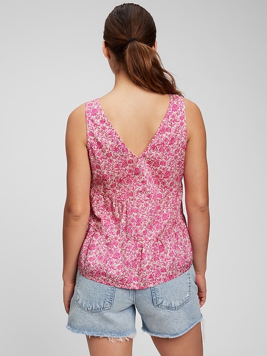 Image number 2 showing, Tiered V-Neck Tank Top