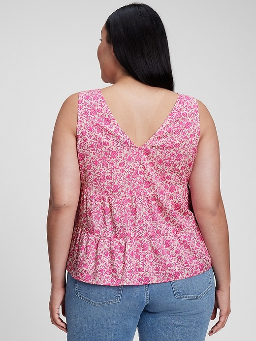 Image number 5 showing, Tiered V-Neck Tank Top