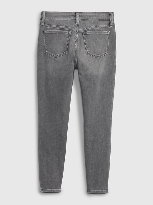 2 of 8 showing, with the color grey wash of product Kids High Rise Jeggings with Washwell