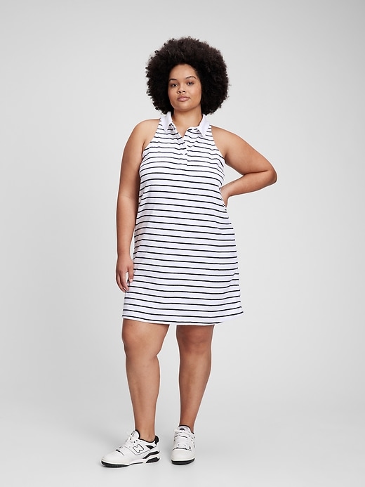 Image number 4 showing, Towel Terry Halter Polo Dress