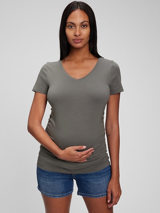 View large product image 1 of 1. Maternity Cotton Vintage T-Shirt