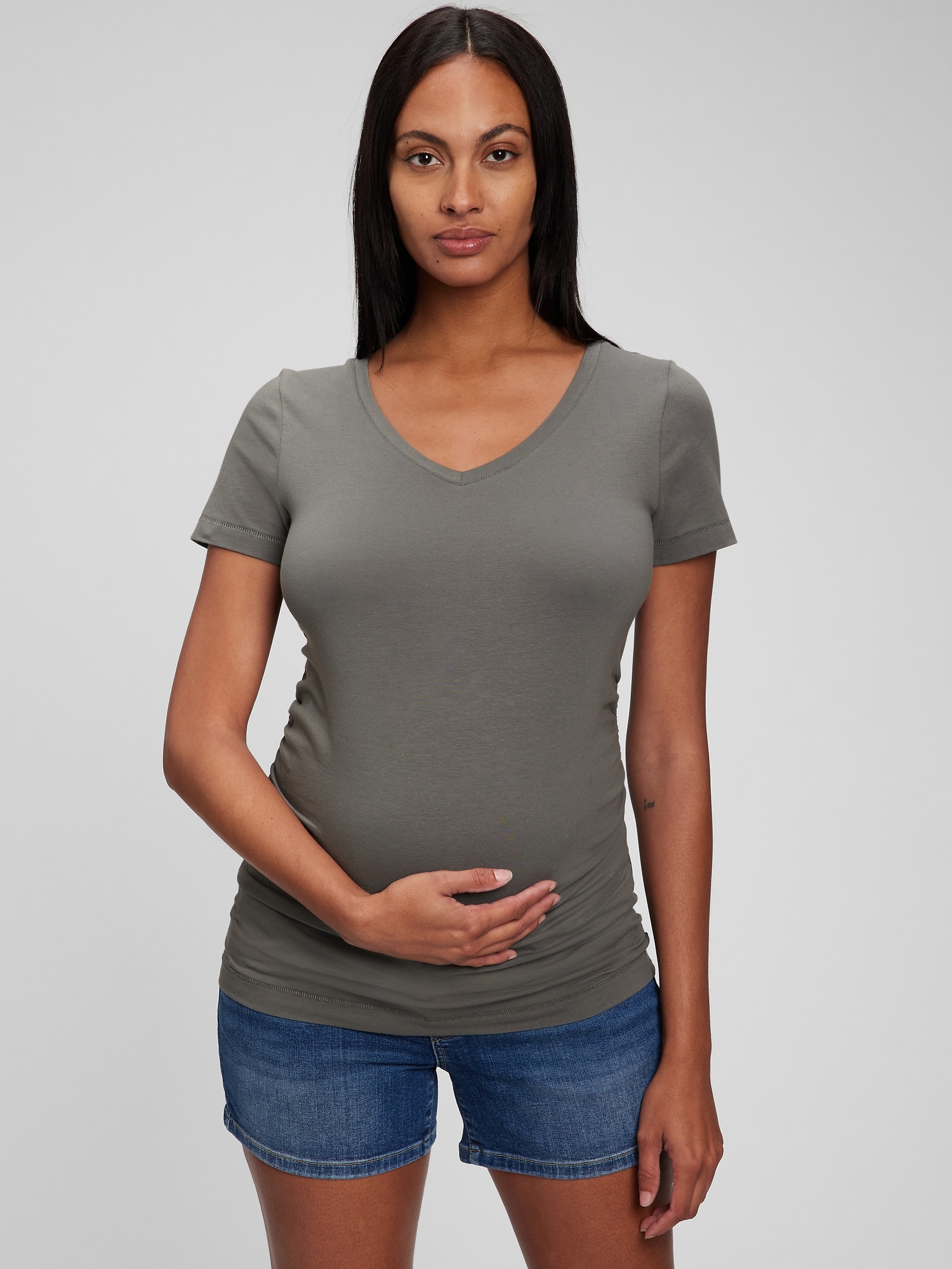 Maternity Cotton Vintage T-Shirt