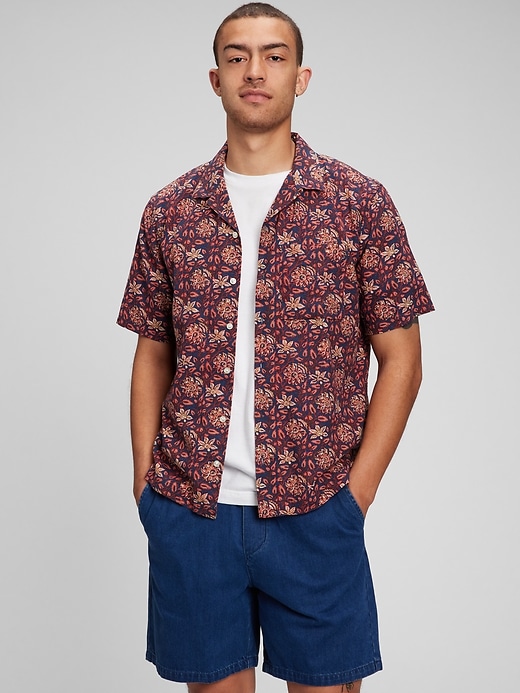 Gap Men's Vacay Shirt in Linen-Cotton