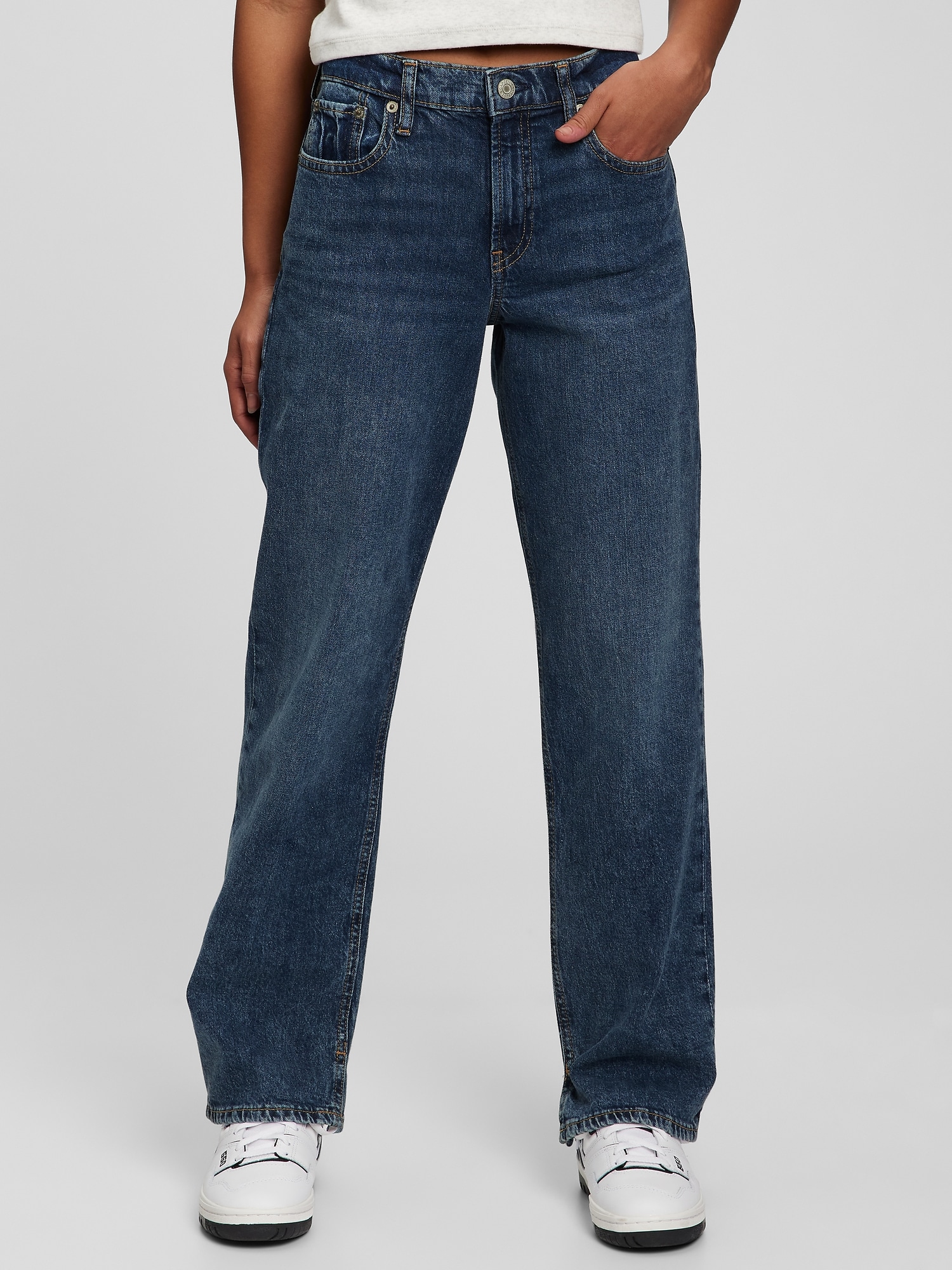 good american 90s loose jeans