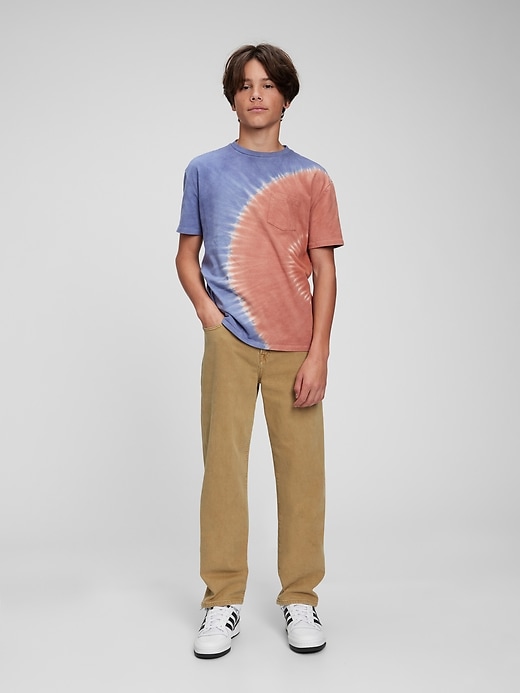1 of 8 showing, with the color washed khaki of product Teen Original Fit Jeans