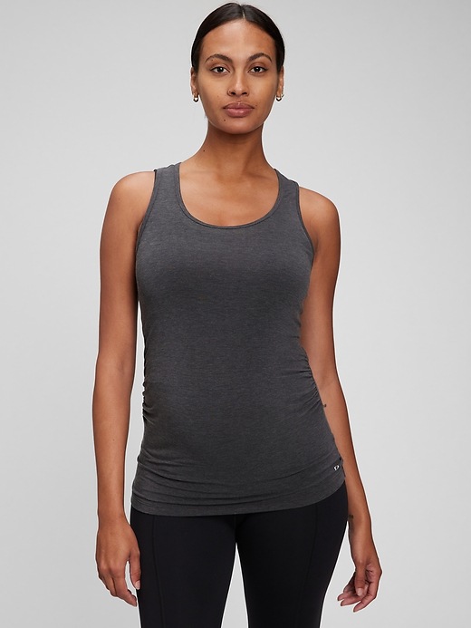 Image number 1 showing, Maternity GapFit Breathe Racerback Tank Top