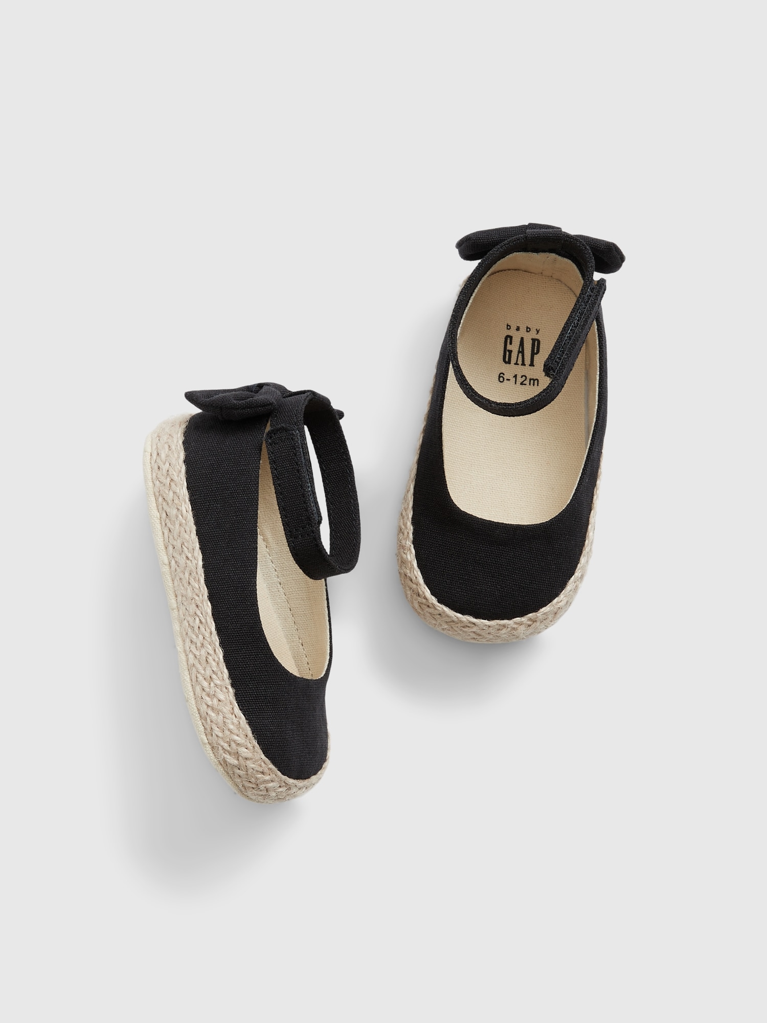 Gap Baby Espadrille Shoes In Black