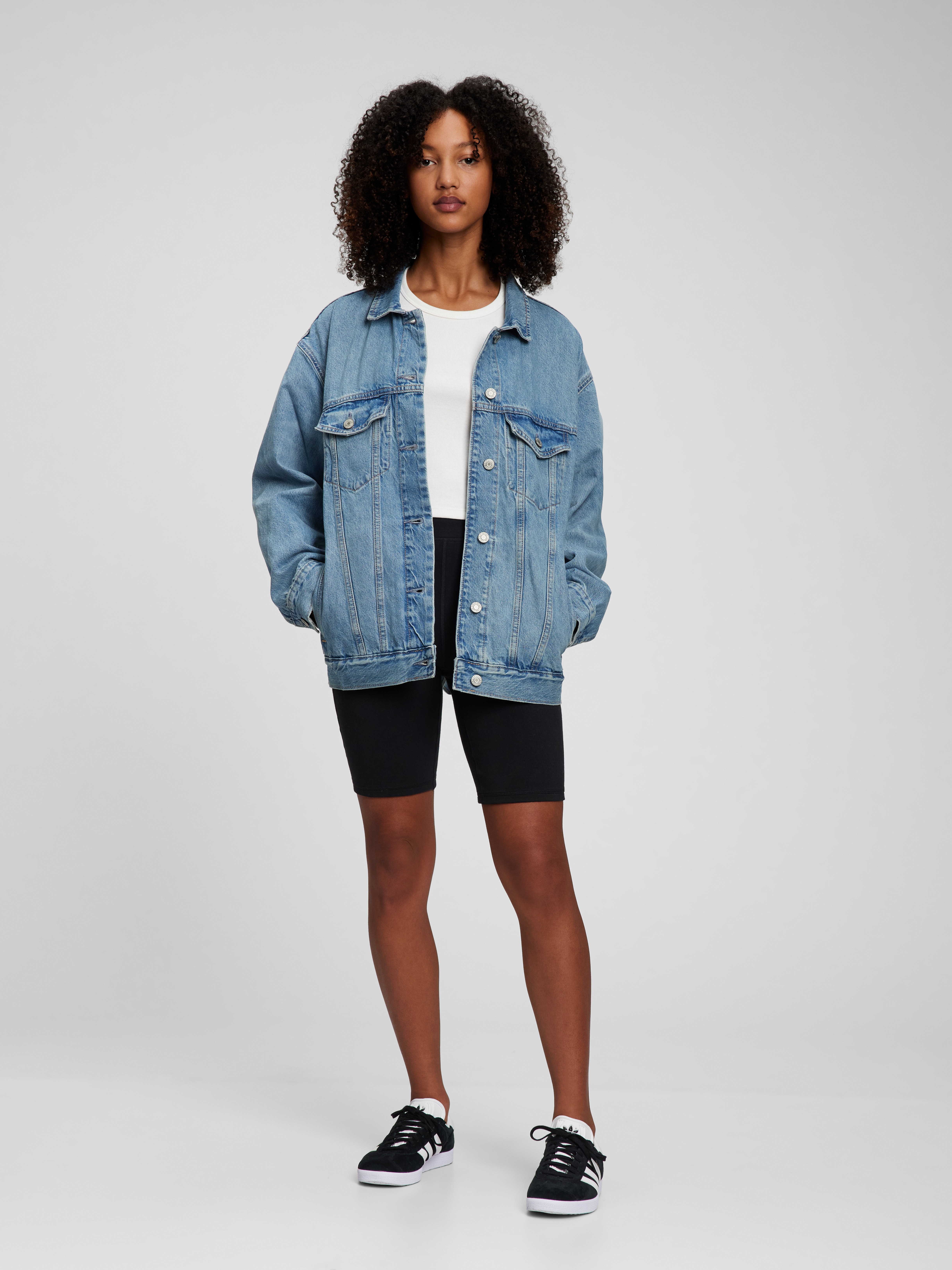 Teen Oversized Denim Jacket with 