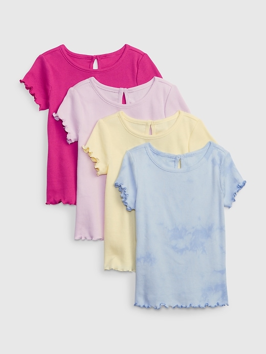 Image number 1 showing, Toddler Ribbed T-Shirt (4-Pack)