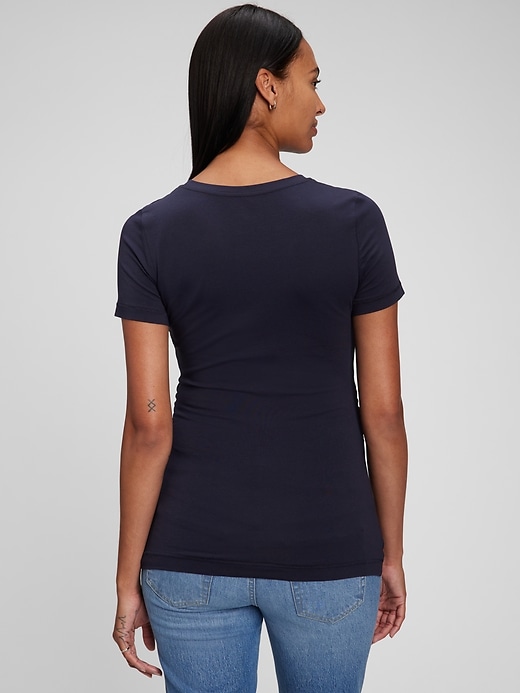 2 of 8 showing, with the color dark night of product Maternity Gap Logo T-Shirt