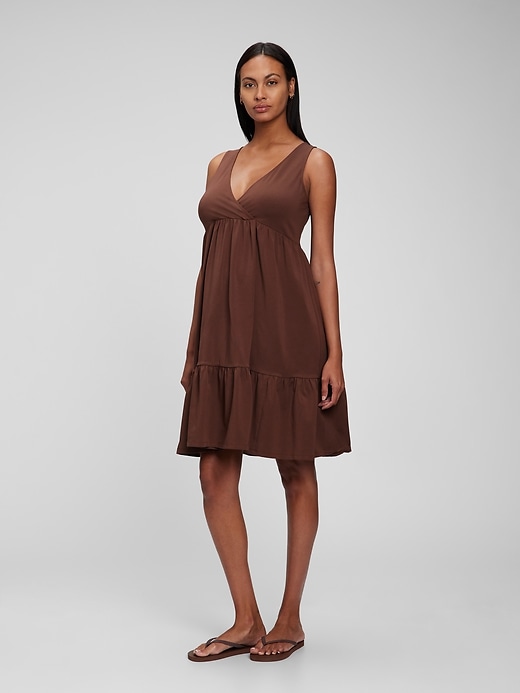 Image number 1 showing, Maternity Tiered Tank Dress