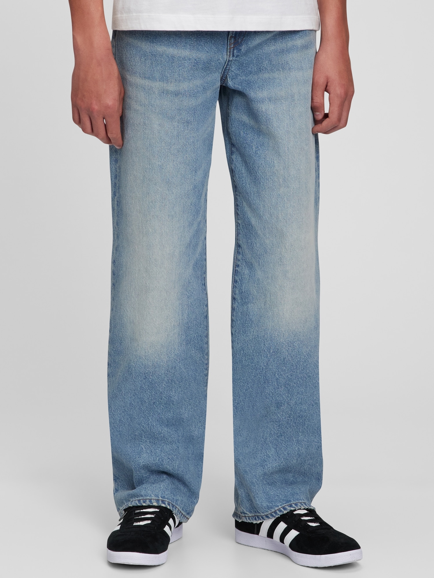 Gap Teen Organic Cotton '90s Loose Jeans blue. 1