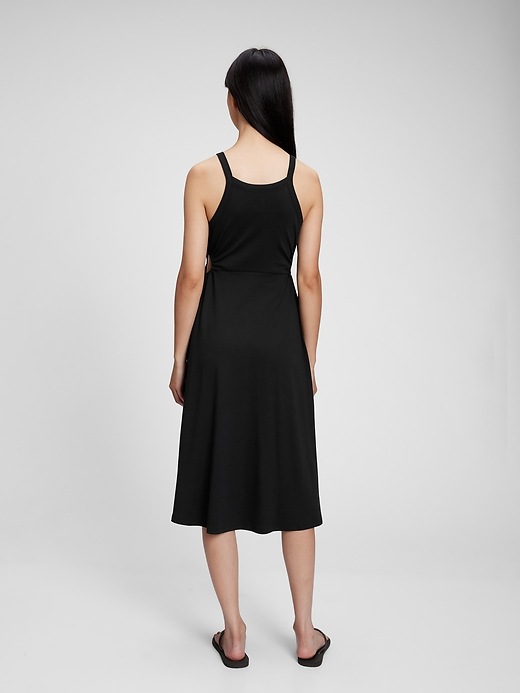 Image number 6 showing, Modern Side Tie Cutout Midi Dress