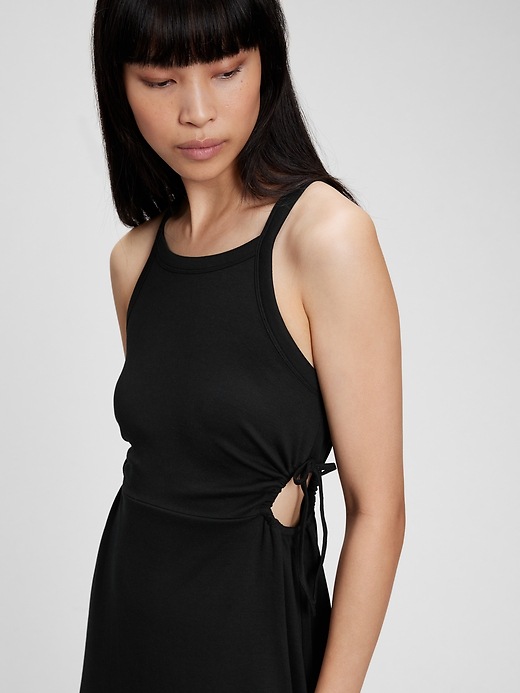 Image number 7 showing, Modern Side Tie Cutout Midi Dress