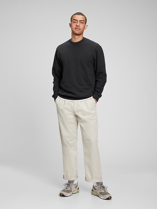 1 of 8 showing, with the color black of product Crewneck Sweatshirt