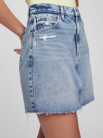Icon Denim Mini Skirt with Washwell
