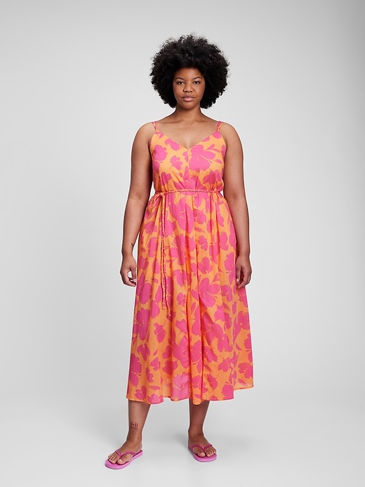 Image number 8 showing, Tie-Waist Cami Maxi Dress