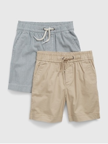 Toddler Easy Pull-On Shorts (2-Pack)