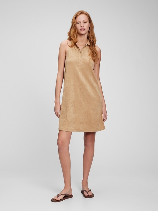 アレキサンダーワンTowel Polo Dress ブルー alexanderwang アレキサンダーワング エンボスロゴ リブ