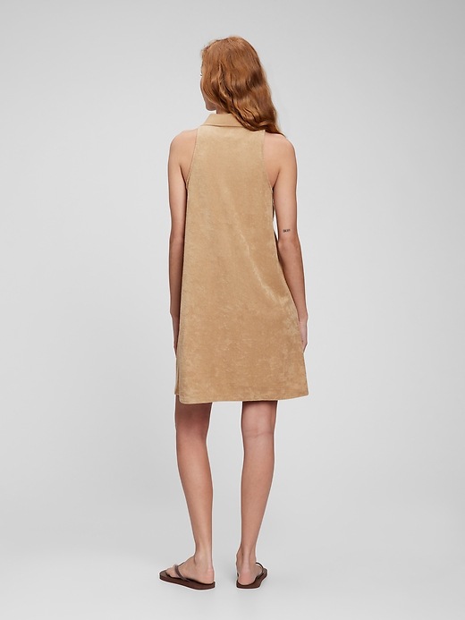 アレキサンダーワンTowel Polo Dress ブルー alexanderwang アレキサンダーワング エンボスロゴ リブ