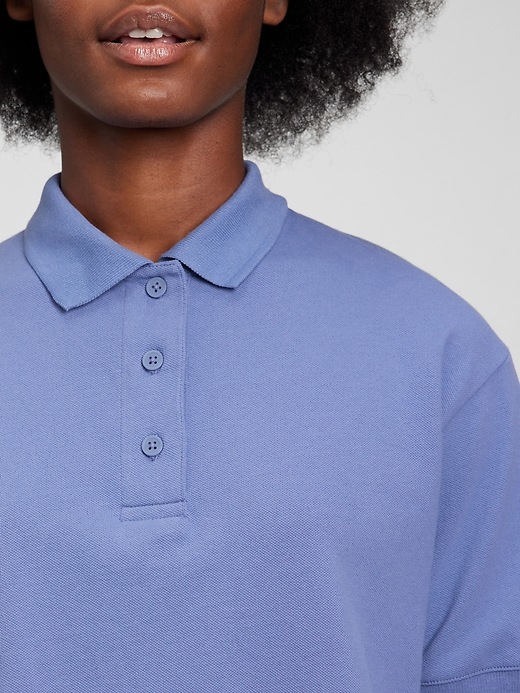 Image number 3 showing, Cropped Pique Polo