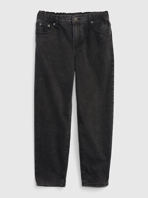 Image number 1 showing, Kids High Rise Barrel Jeans