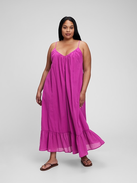 Image number 4 showing, Strappy Ruffle Hem Maxi Dress