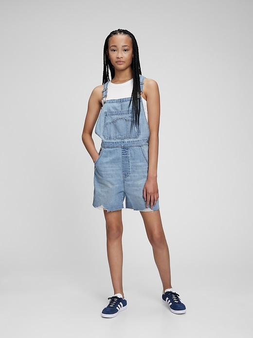 Image number 1 showing, Denim Shortalls with Washwell