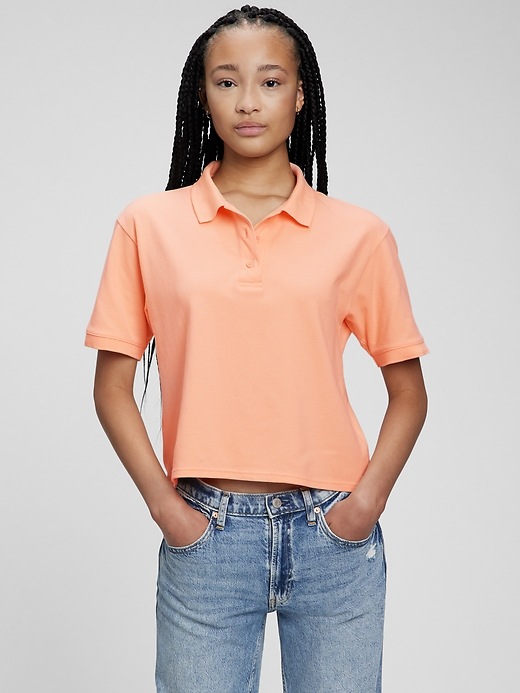 Image number 9 showing, Cropped Pique Polo