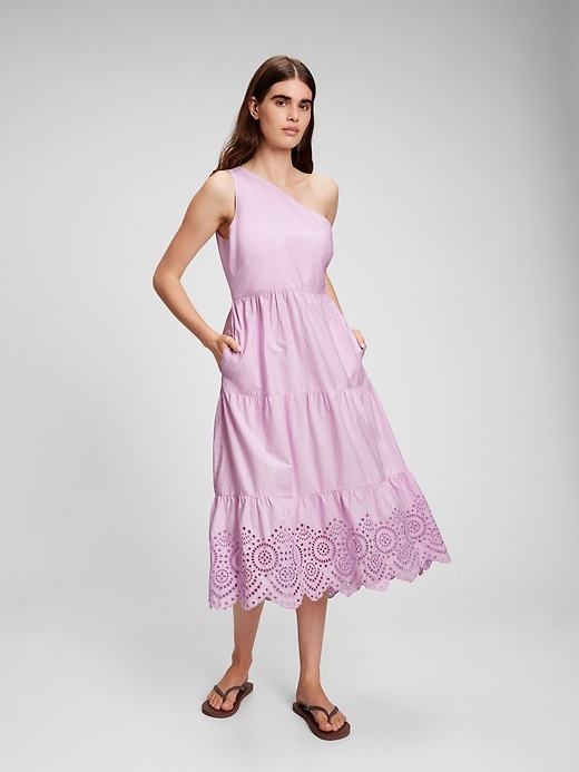 gap one shoulder midi dress One-Shoulder Midi Dress