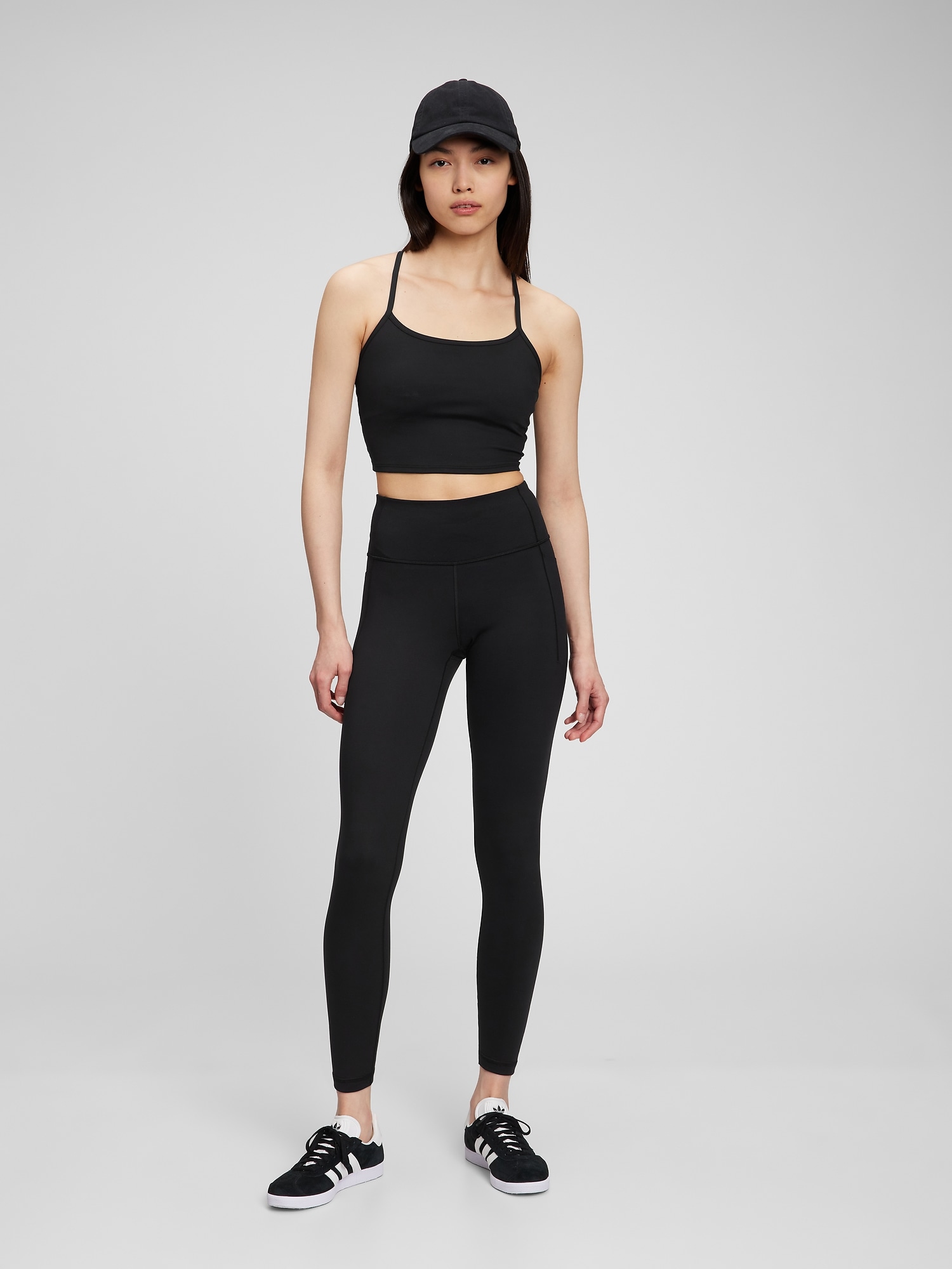 Gap Fit High Rise Recycled Power Full Length Leggings In Black