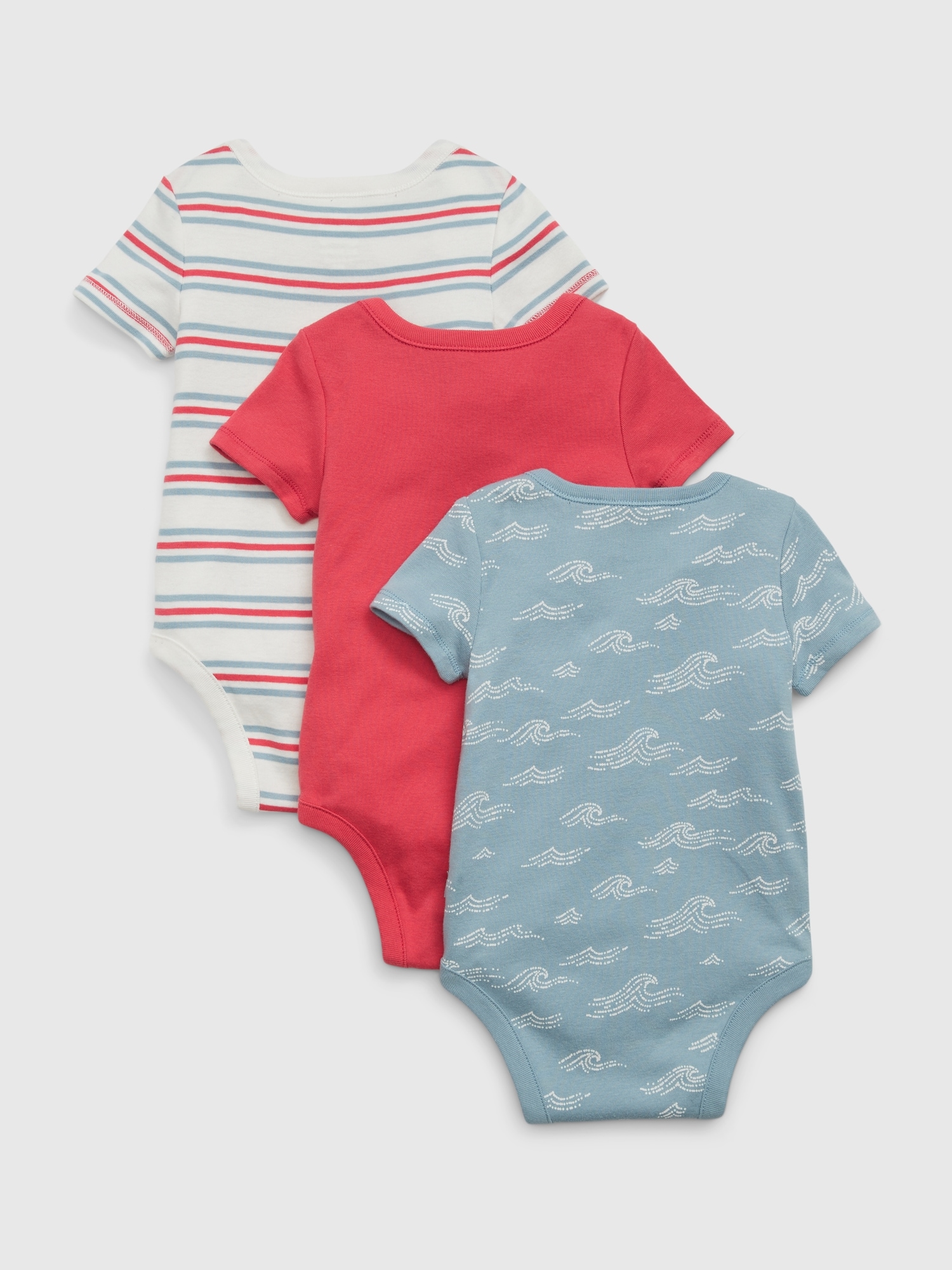 Baby Print Bodysuit (3Pack) Gap