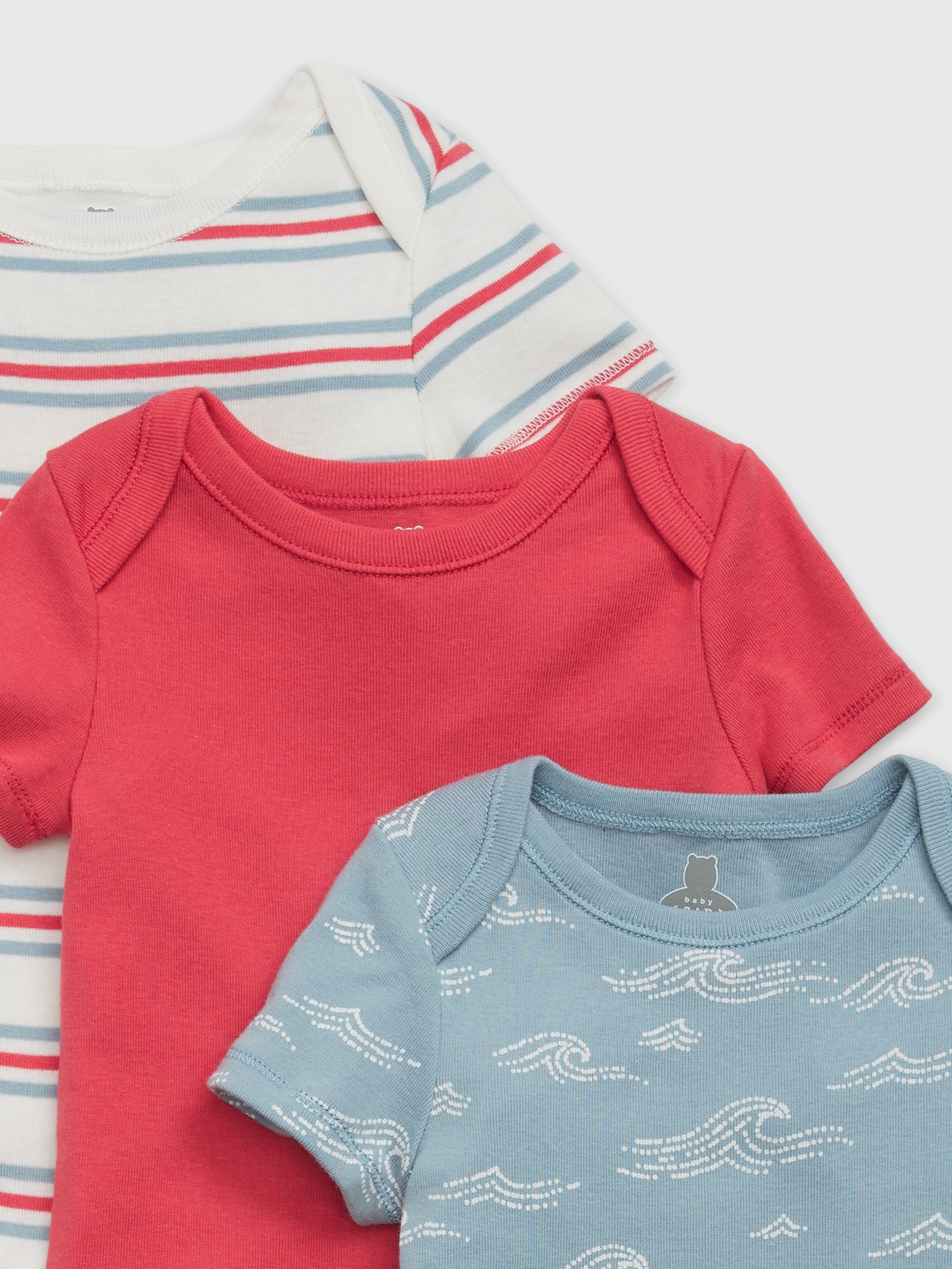 Baby Print Bodysuit (3Pack) Gap