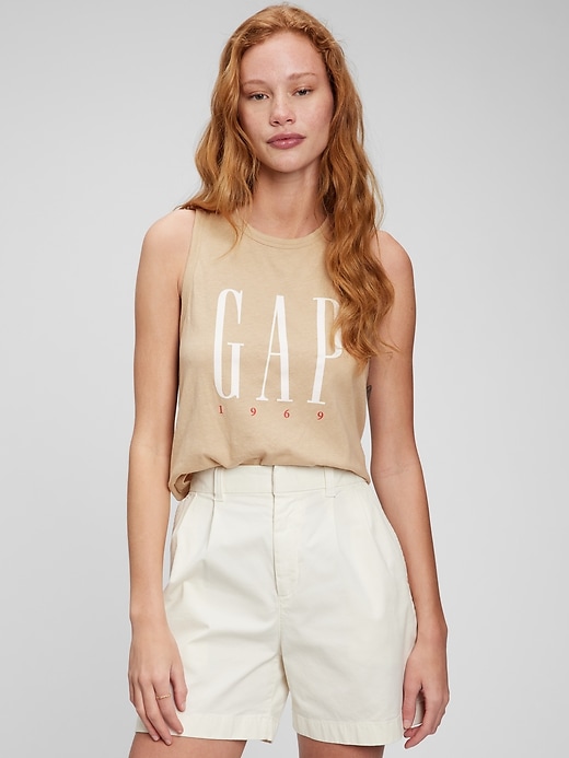 Image number 5 showing, Gap Logo Cropped Muscle Tank Top
