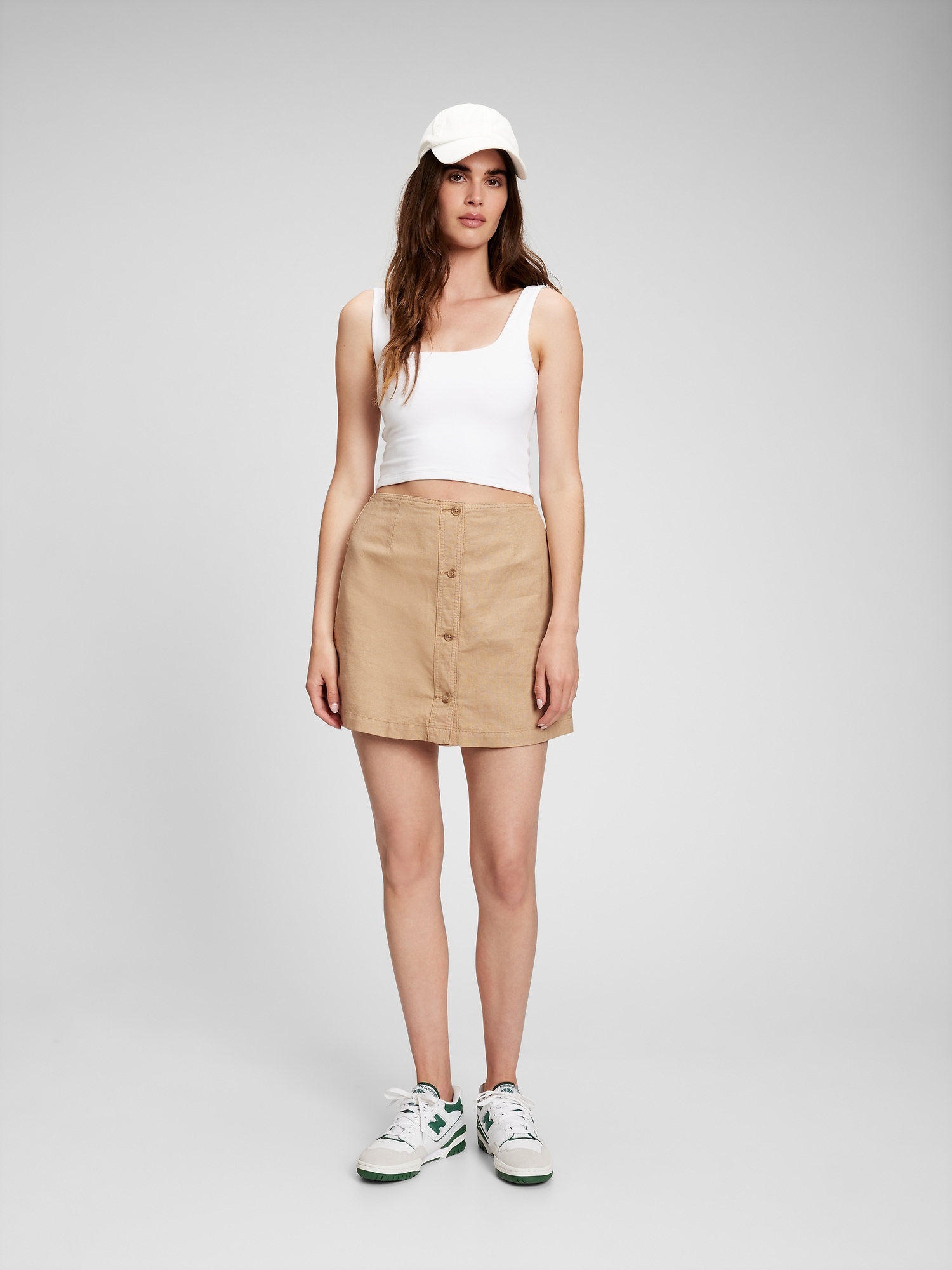 gap.com | Linen-Cotton Mini Skort