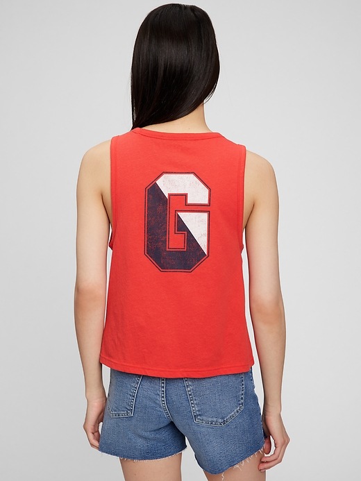 Image number 2 showing, Gap Logo Cropped Muscle Tank Top