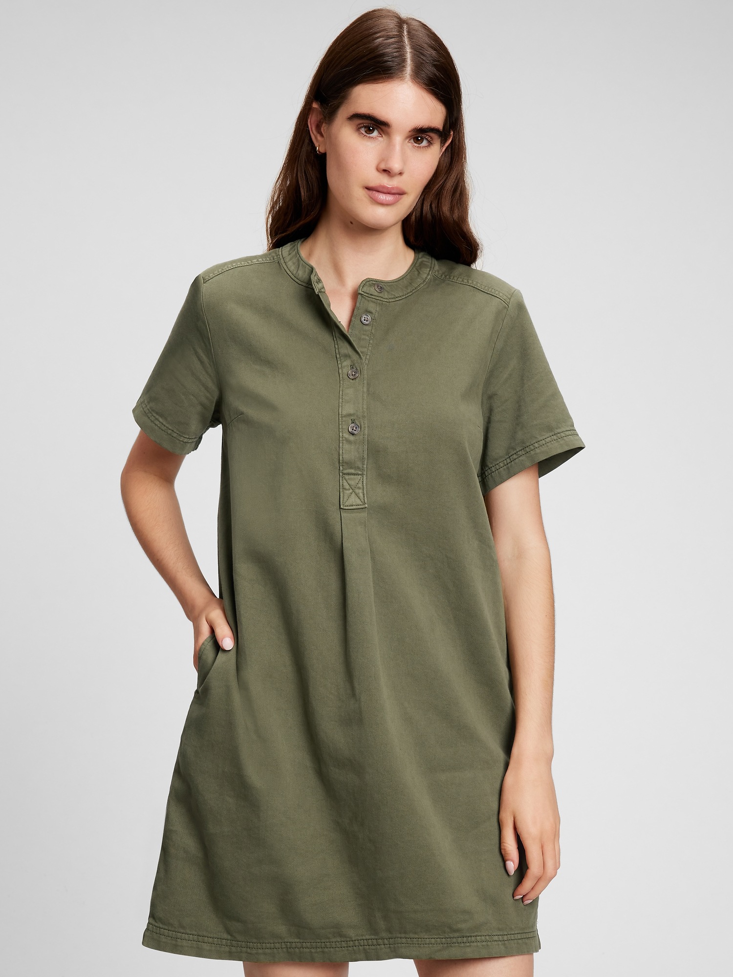 Utility Popover Dress | Gap