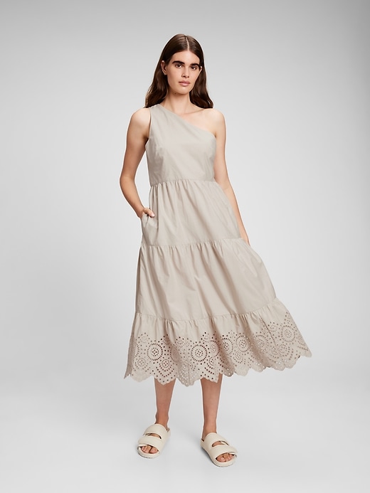 Image number 1 showing, One Shoulder Midi Dress